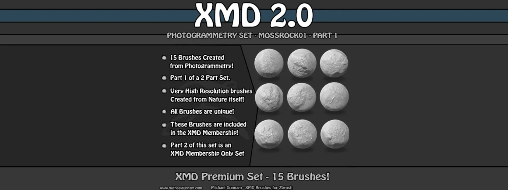 XMD - Premium Photogrammetry MossRock 01 - Part 1 of 2