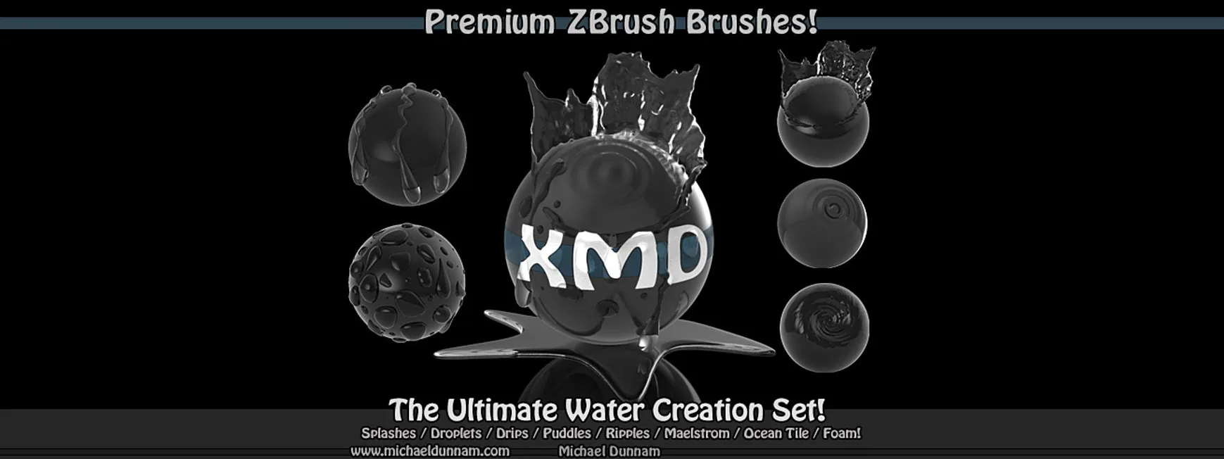 XMD - The Ultimate Water Creation Set - ZBrush Brushes