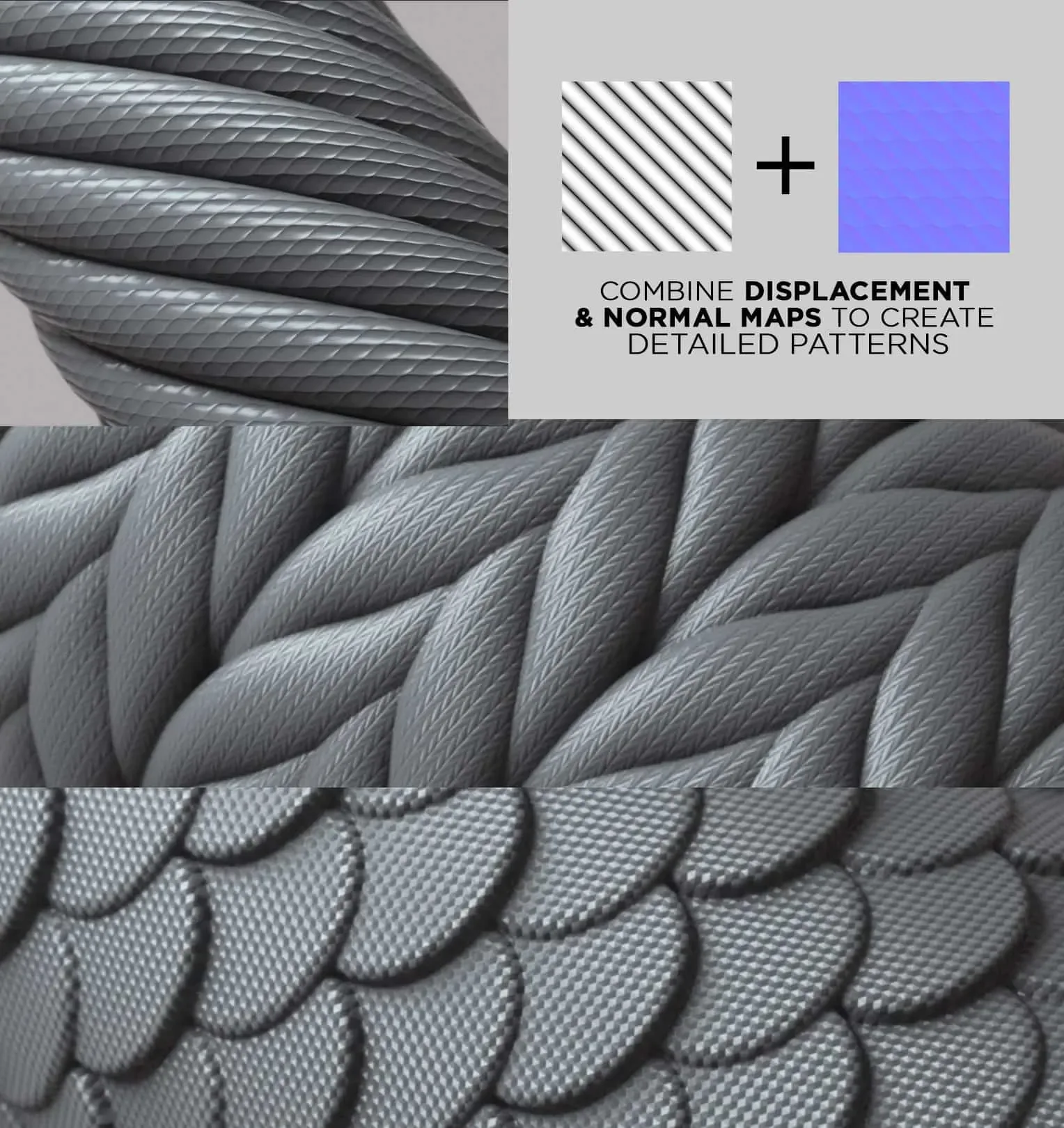 100 Tileable Displacement/Alpha Patterns - COMPLETE PACK