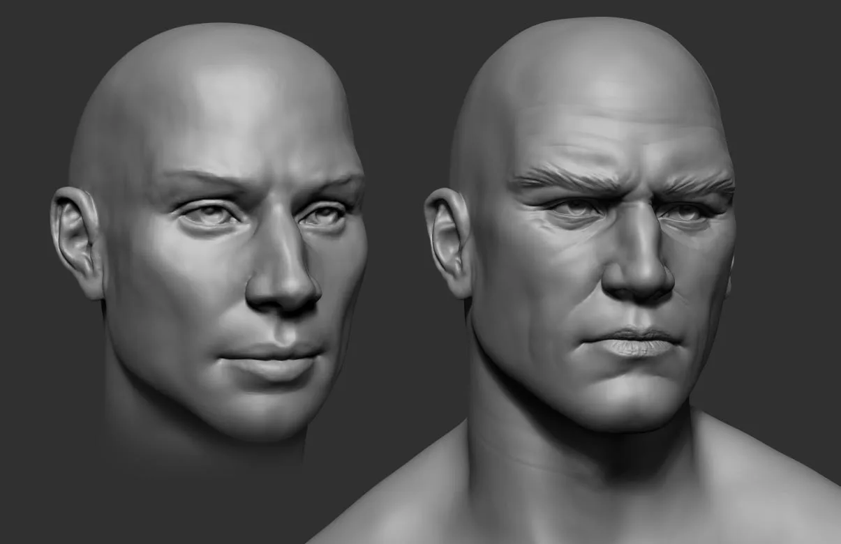 Sculpting a Realistic Male Face in ZBrush