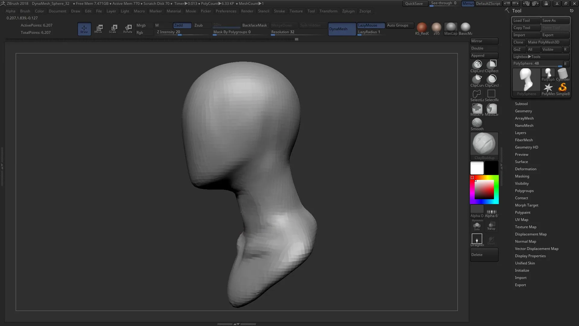 Sculpting a Realistic Female Face in ZBrush