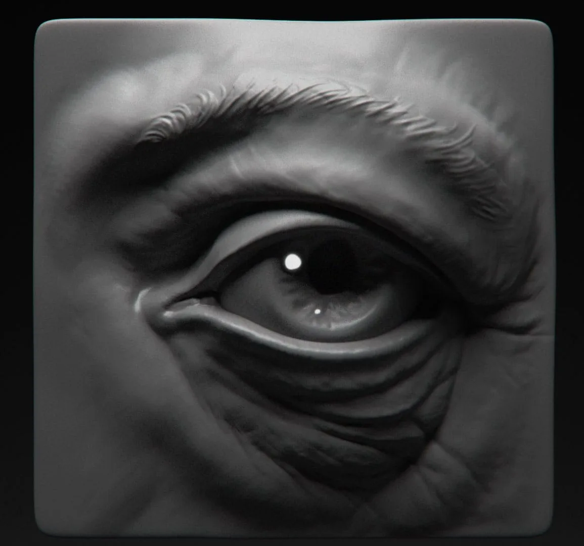 Sculpting the Facial Features in ZBrush