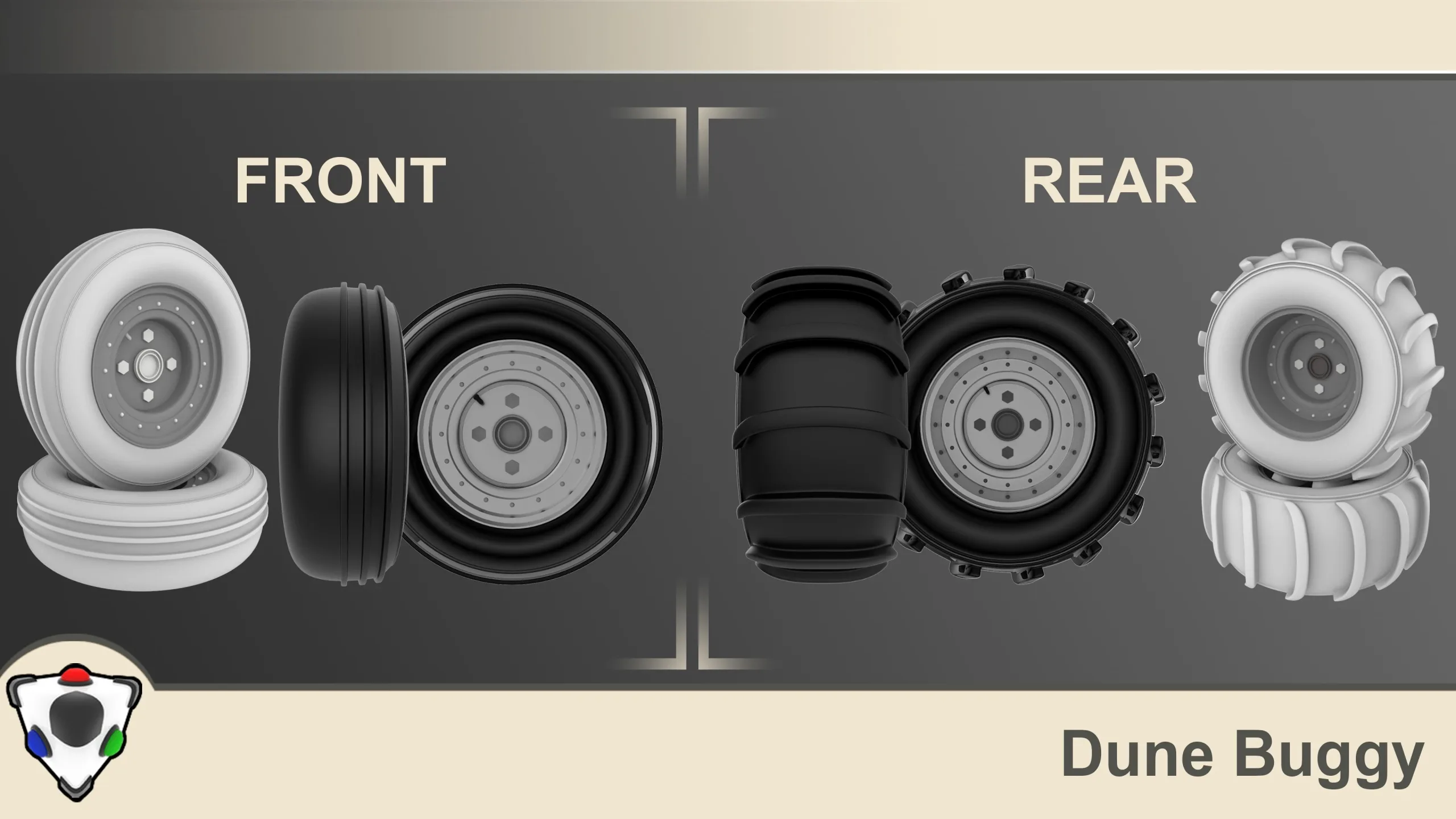 10 Varied Tire & Rim Sets