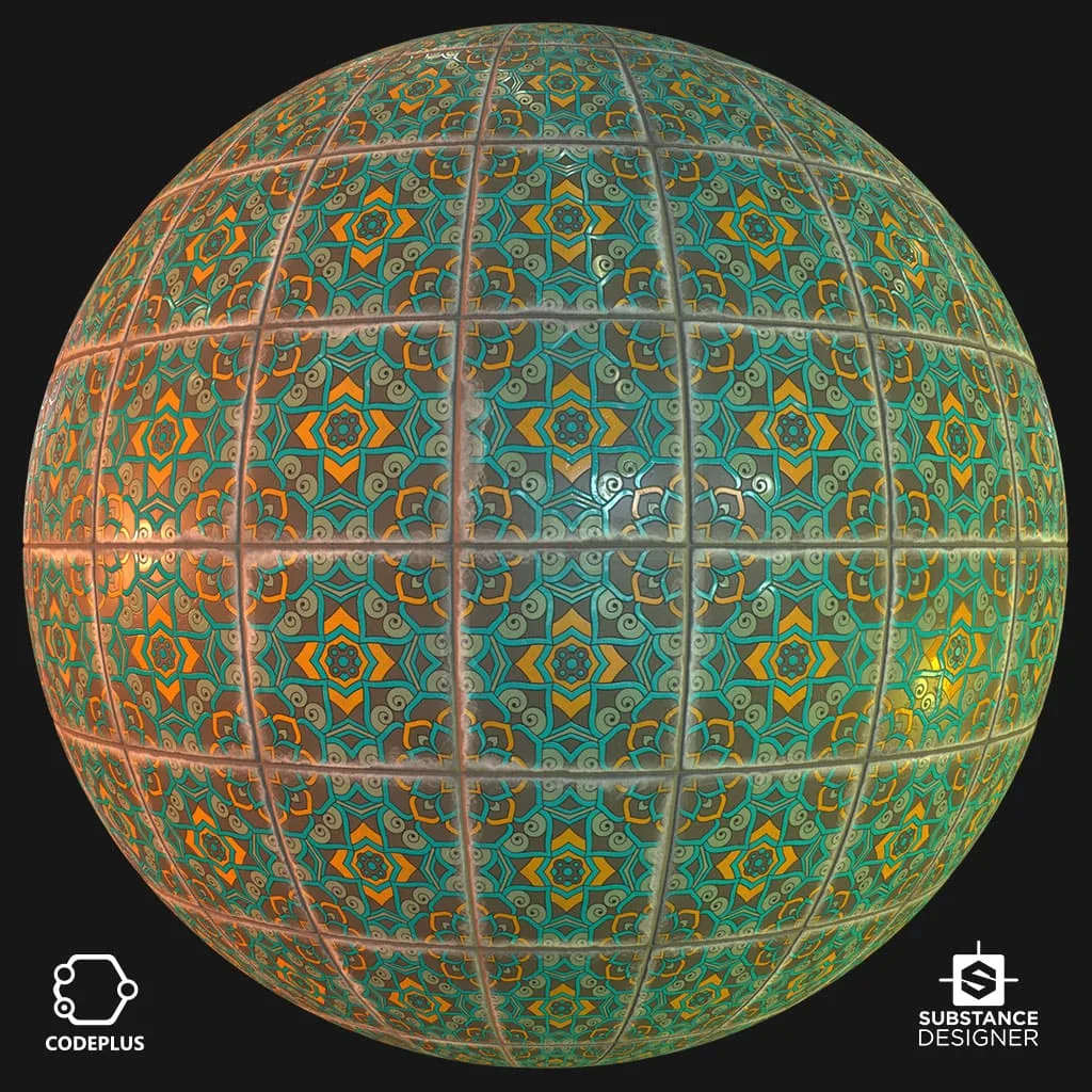 Mosque tile - Substance Designer