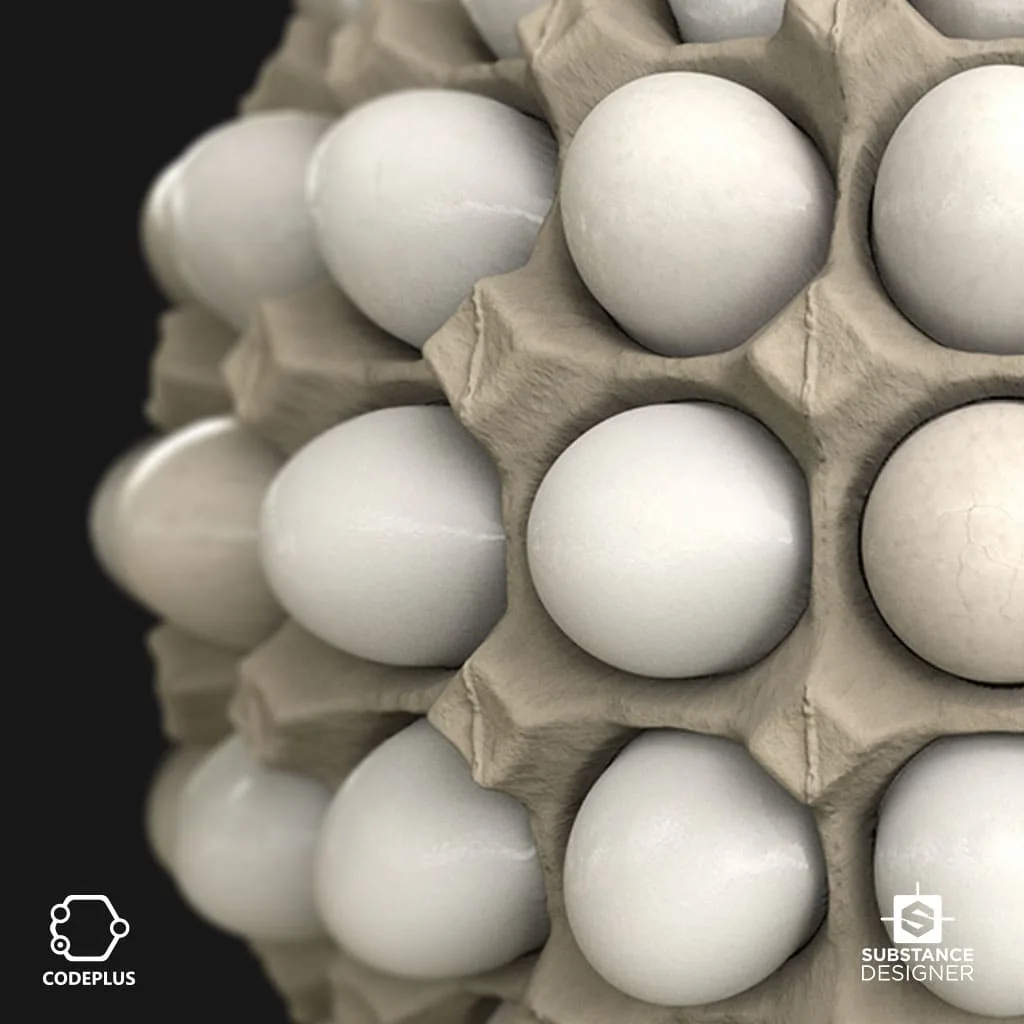 Egg Tray - Substance Designer