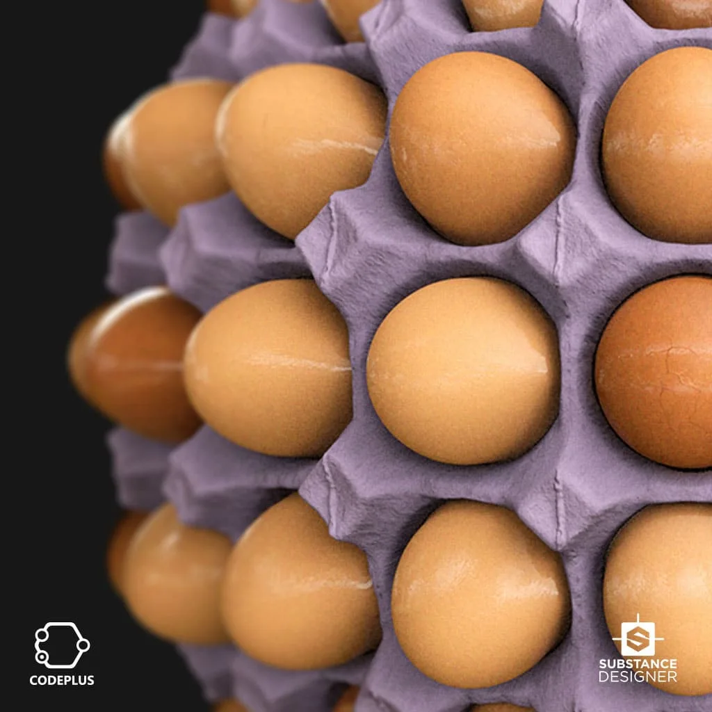 Egg Tray - Substance Designer