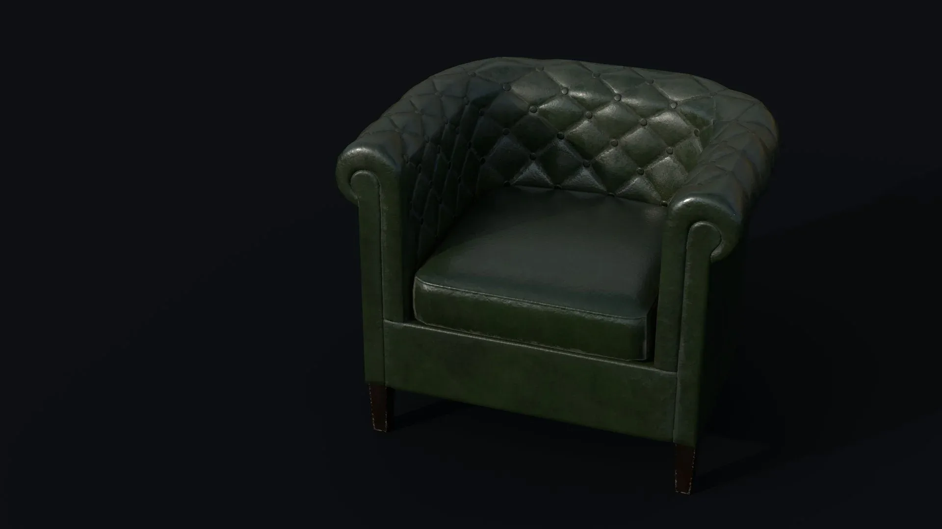Armchair Game Asset FlippedNormals