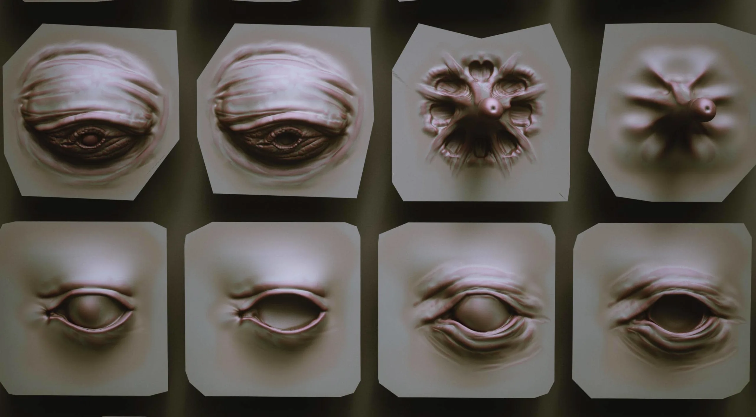 EYES - 28 Zbrush VDM Creature Eyes + 15 Eyeballs IMM Brush