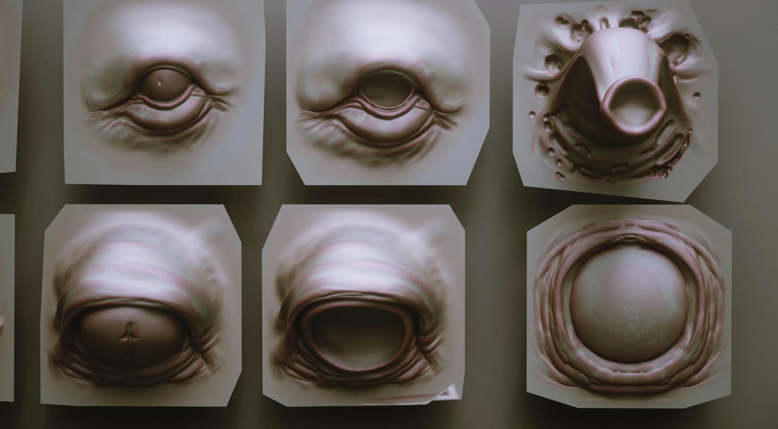 EYES - 28 Zbrush VDM Creature Eyes + 15 Eyeballs IMM Brush