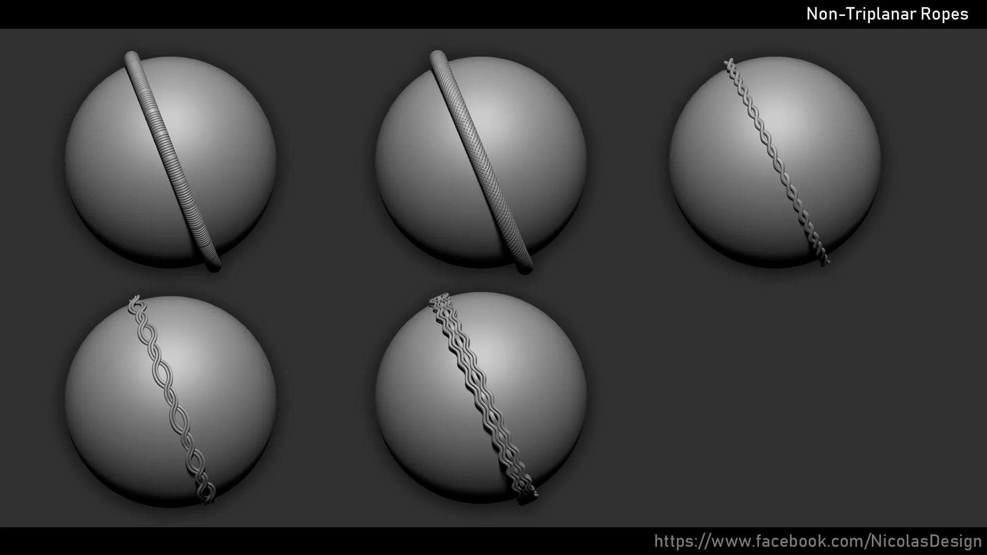 Zbrush - Ropes IMM Brush + Meshes