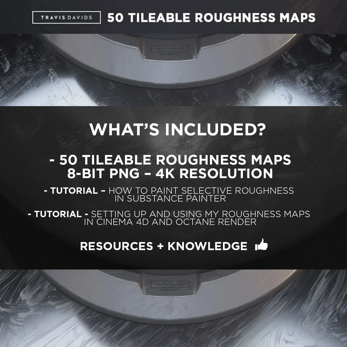 50 Tileable Roughness Maps - Surface Imperfection