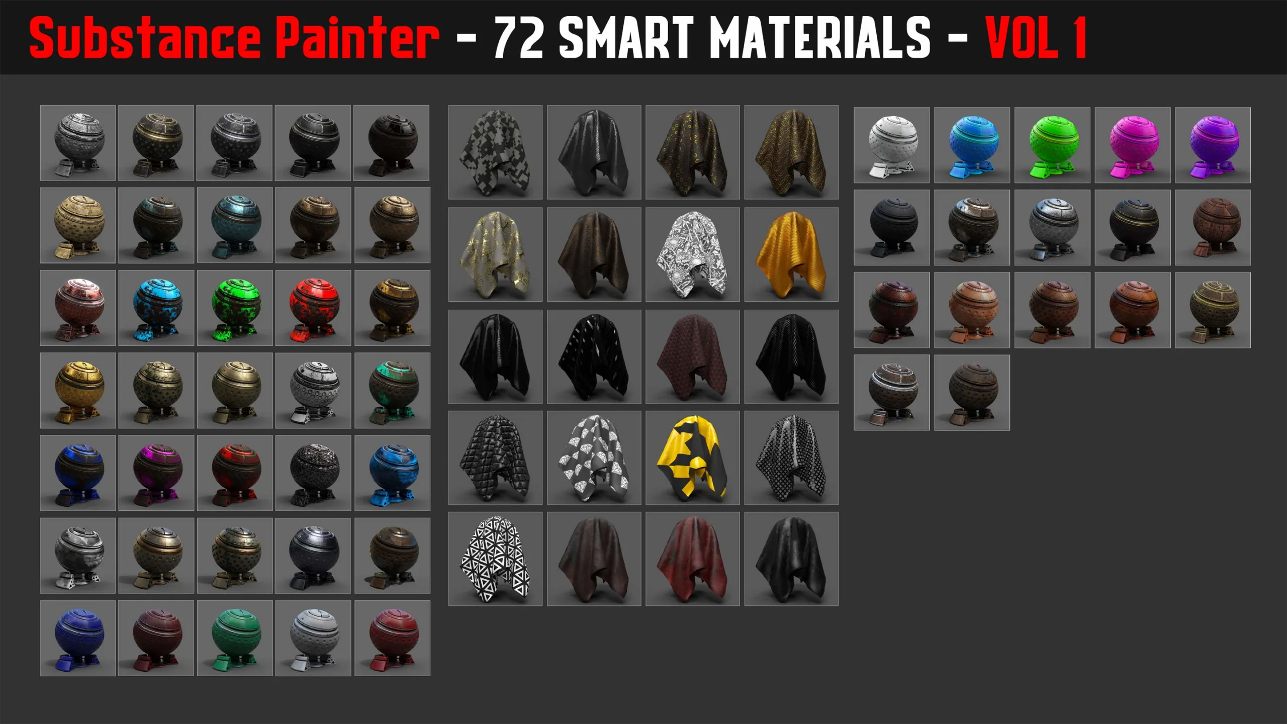 72 Smart Materials - Substance Painter