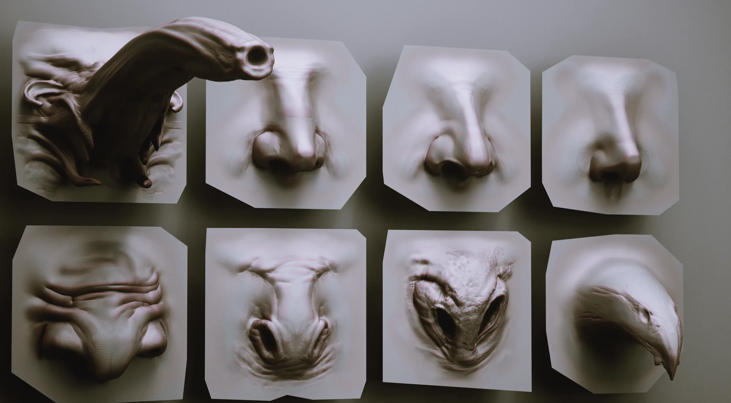 NOSES – 40 ZBrush VDM Nasal Areas