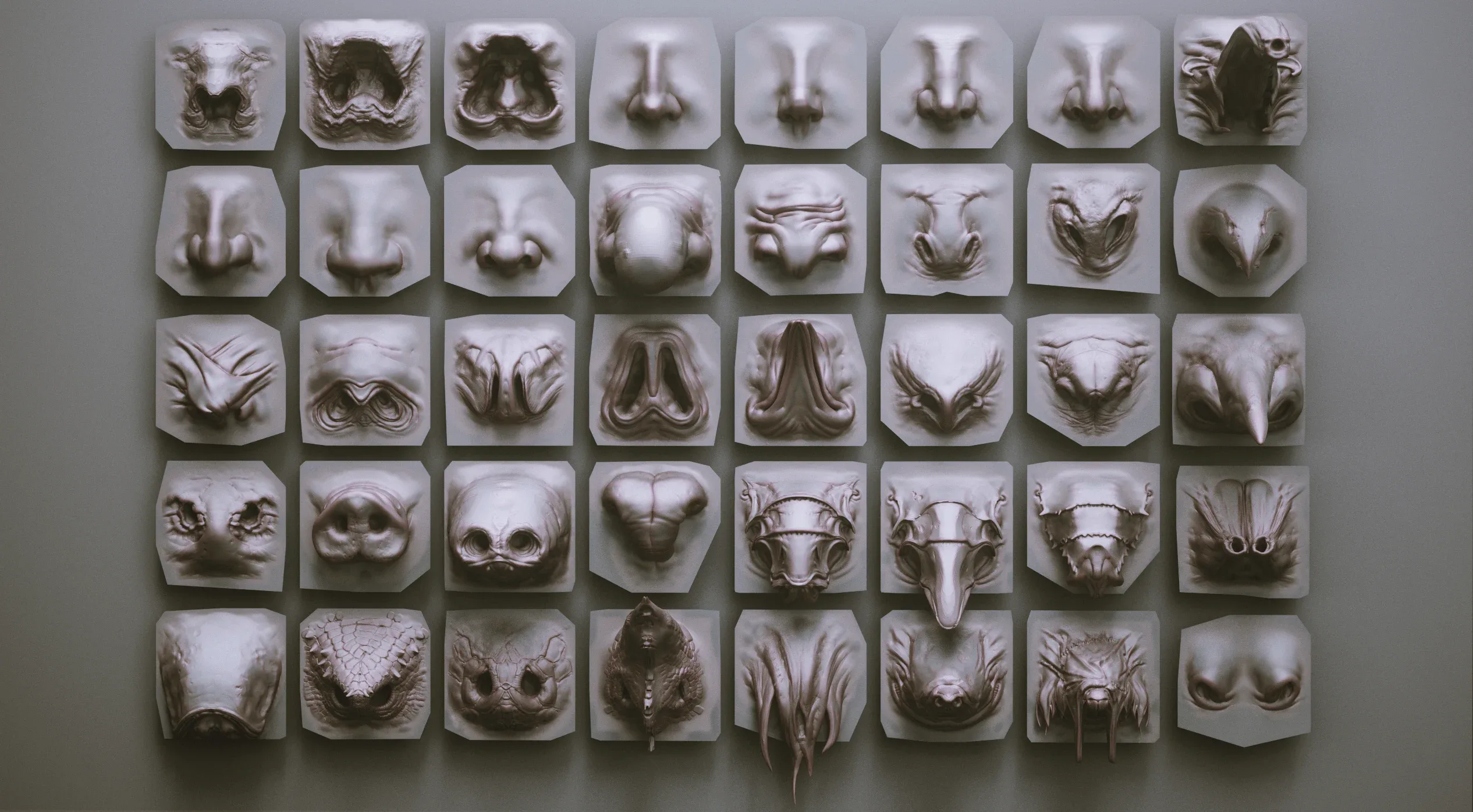 NOSES – 40 ZBrush VDM Nasal Areas