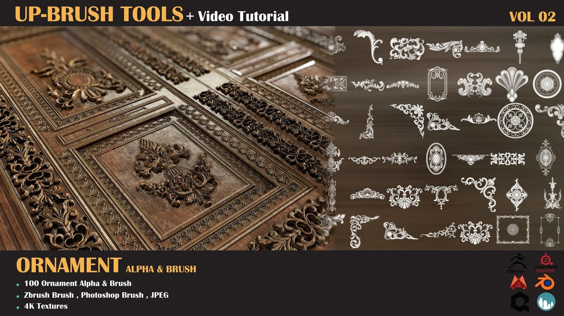 Brush Tools-Ornament - VOL 02 + Tutorial