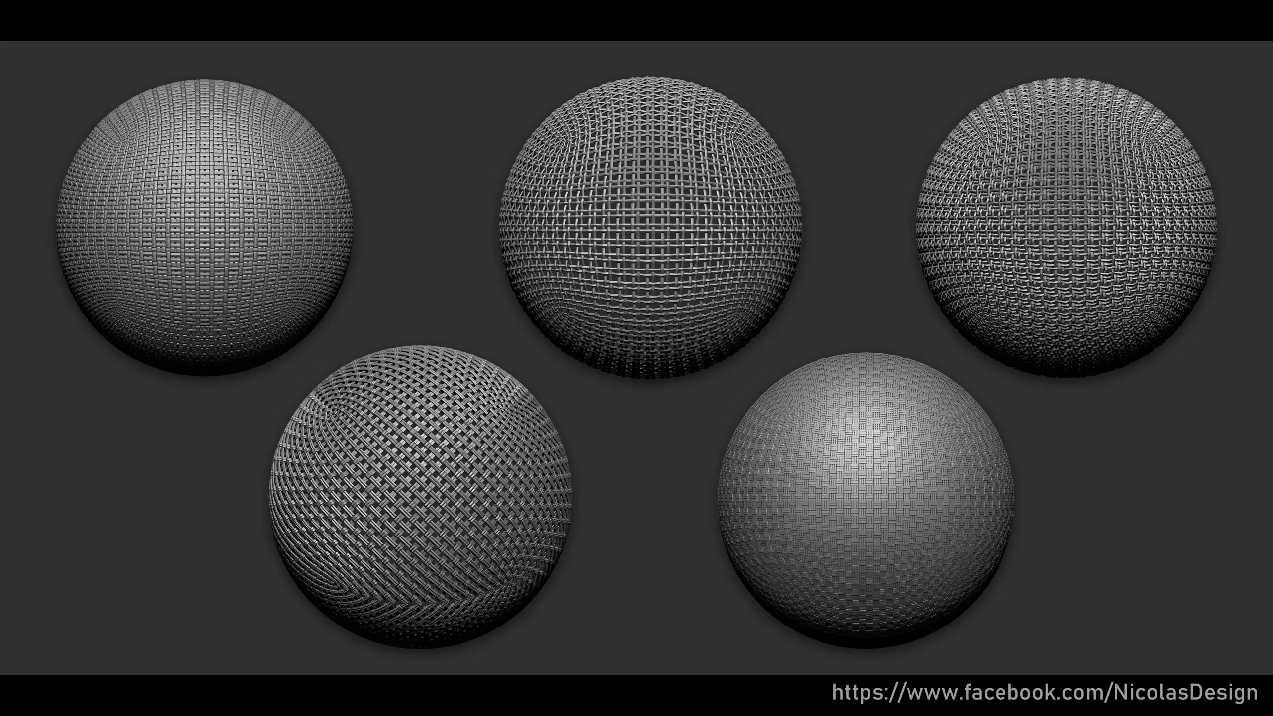 Zbrush - Textile Nano Brush + Meshes