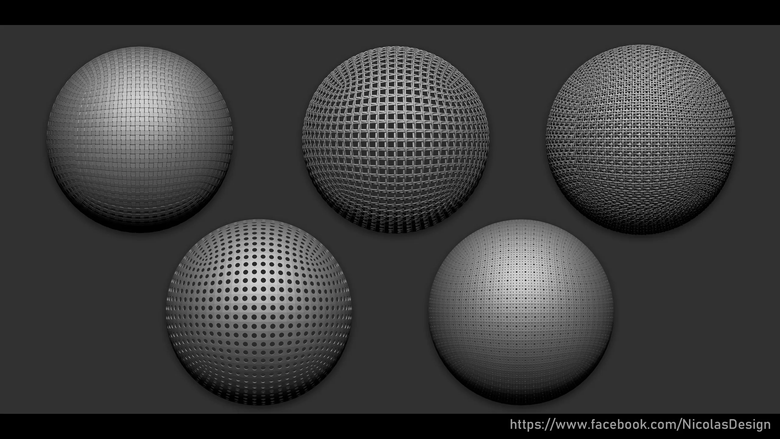 Zbrush - Textile Nano Brush + Meshes