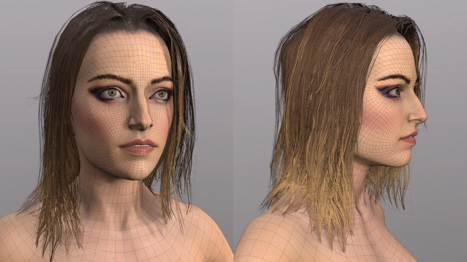 Female Basemesh V2 - Unreal 4 Compatible Low-Poly 3D Model