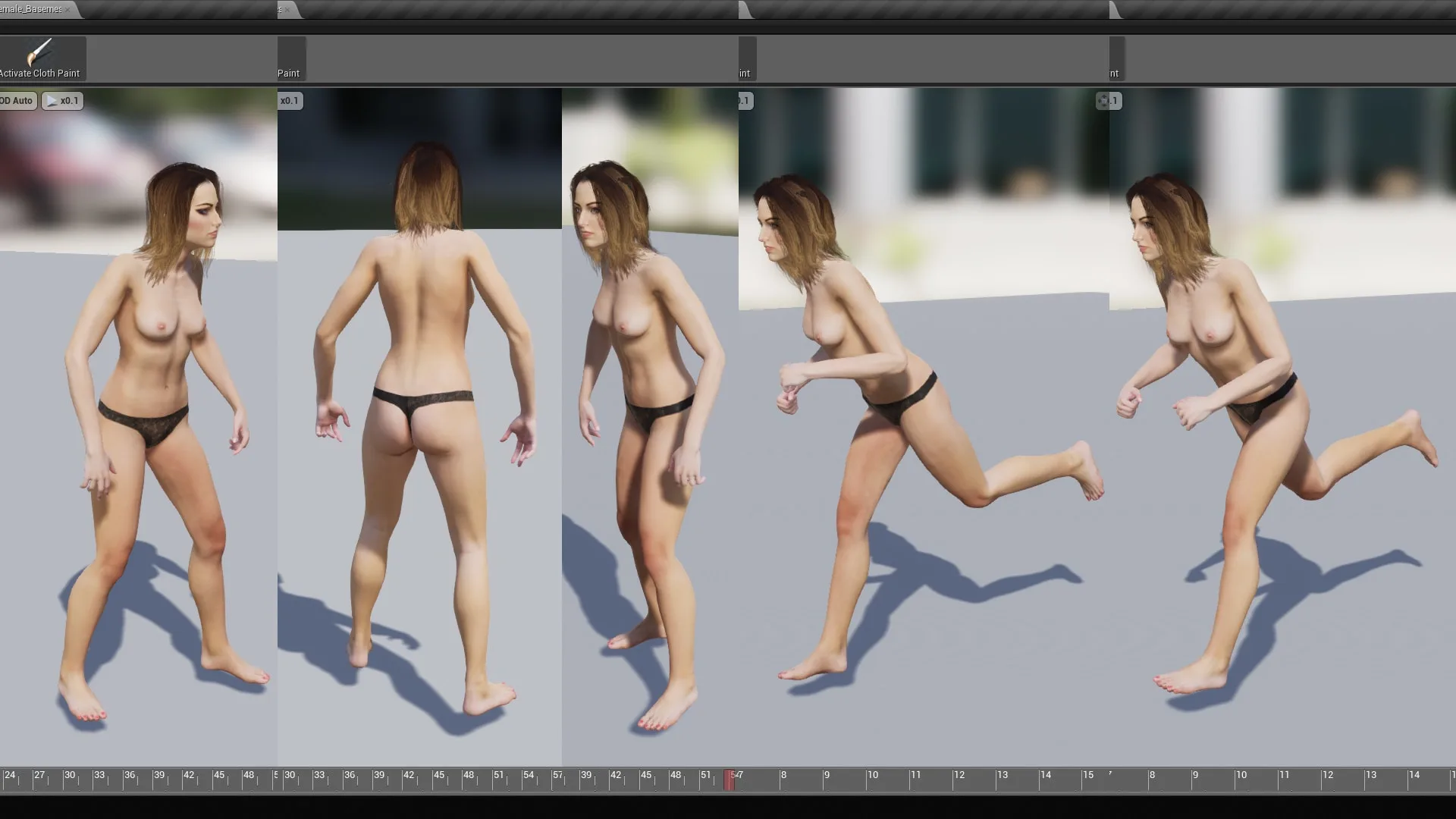 Female Basemesh V2 - Unreal 4 Compatible Low-Poly 3D Model