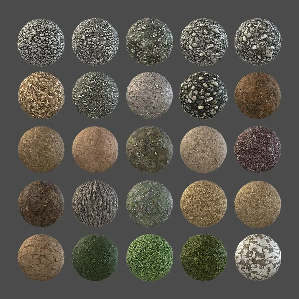 Photoscanned Nature Texture Pack