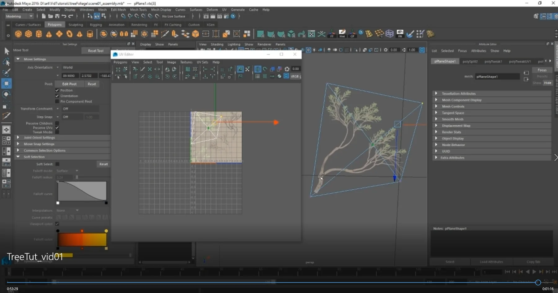 Foliage Tree Creation in Maya and Zbrush Tutorial and Assets