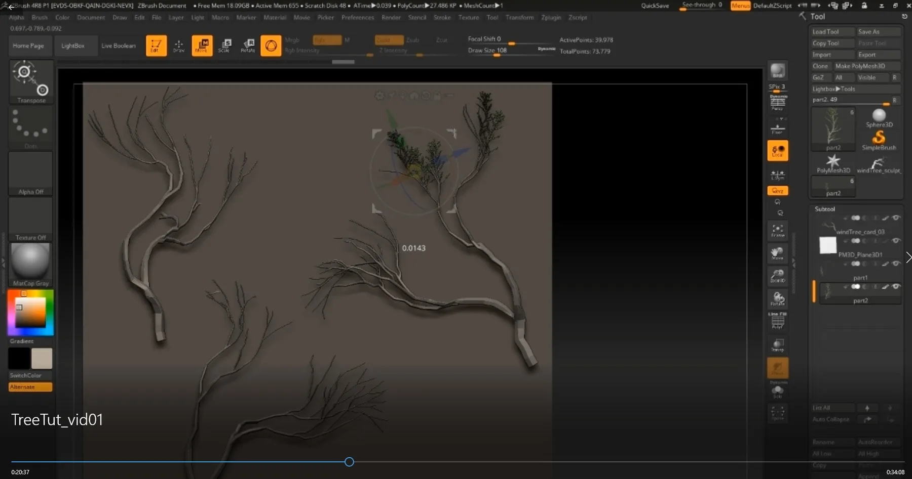 Foliage Tree Creation in Maya and Zbrush Tutorial and Assets