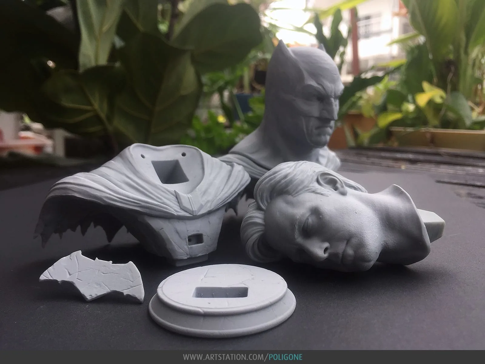 Bat-dude Statue - 3D Printable