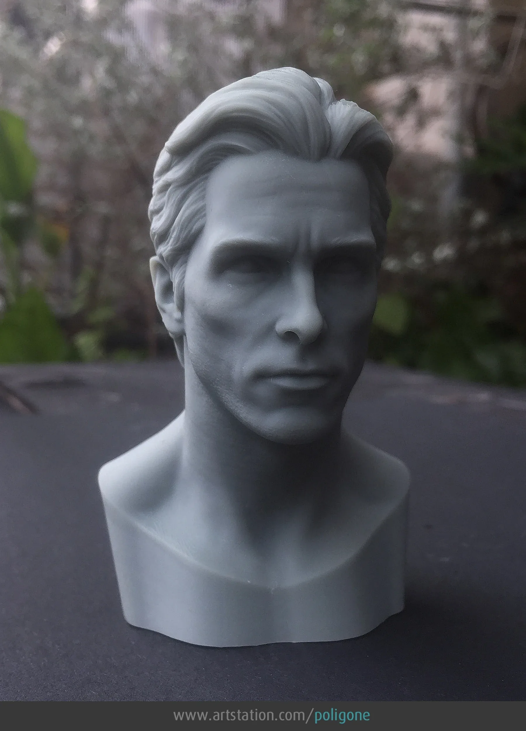 Christian Bale Head - 3D Printable