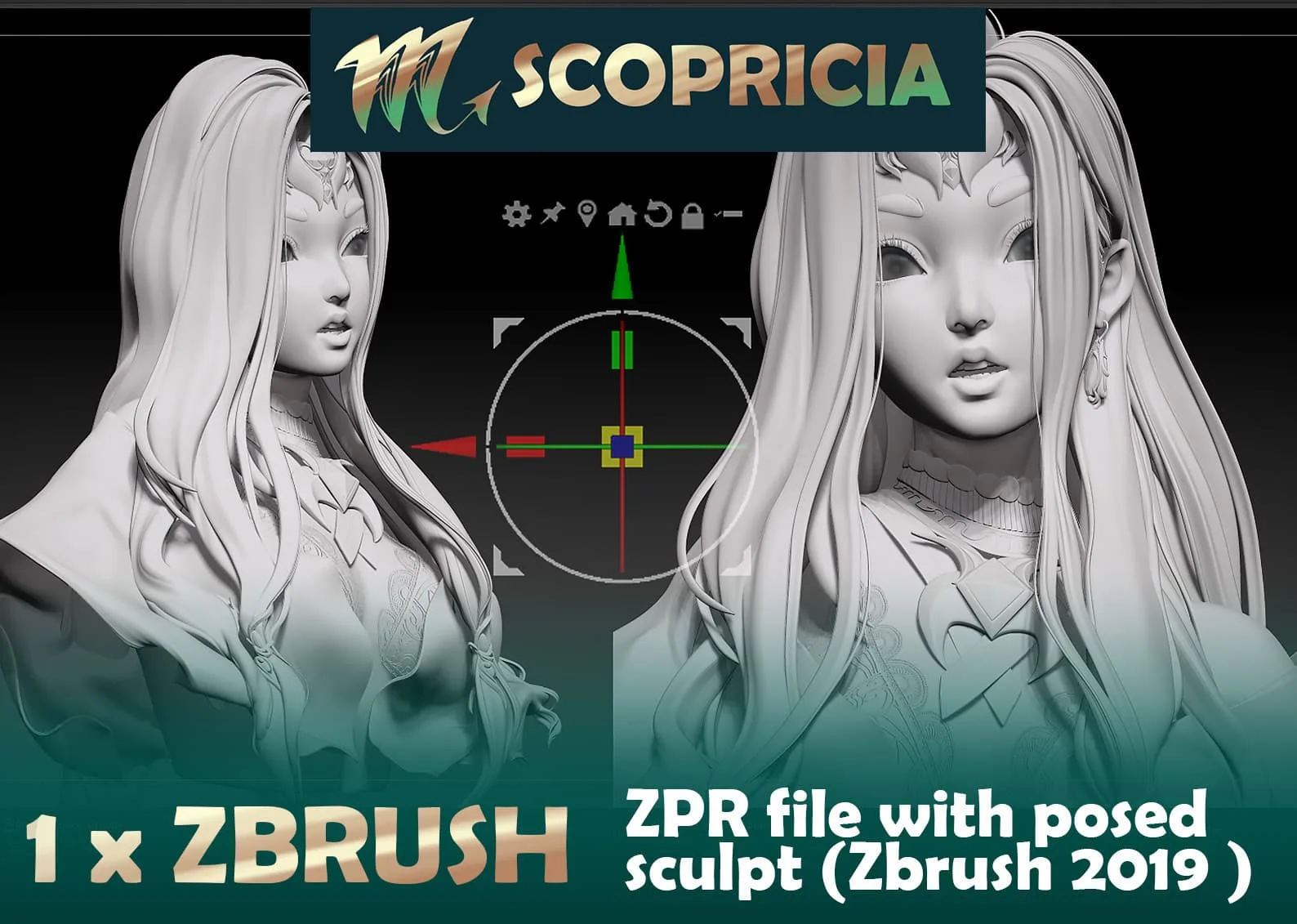 Scoprisia Bust Sculpt Project Files