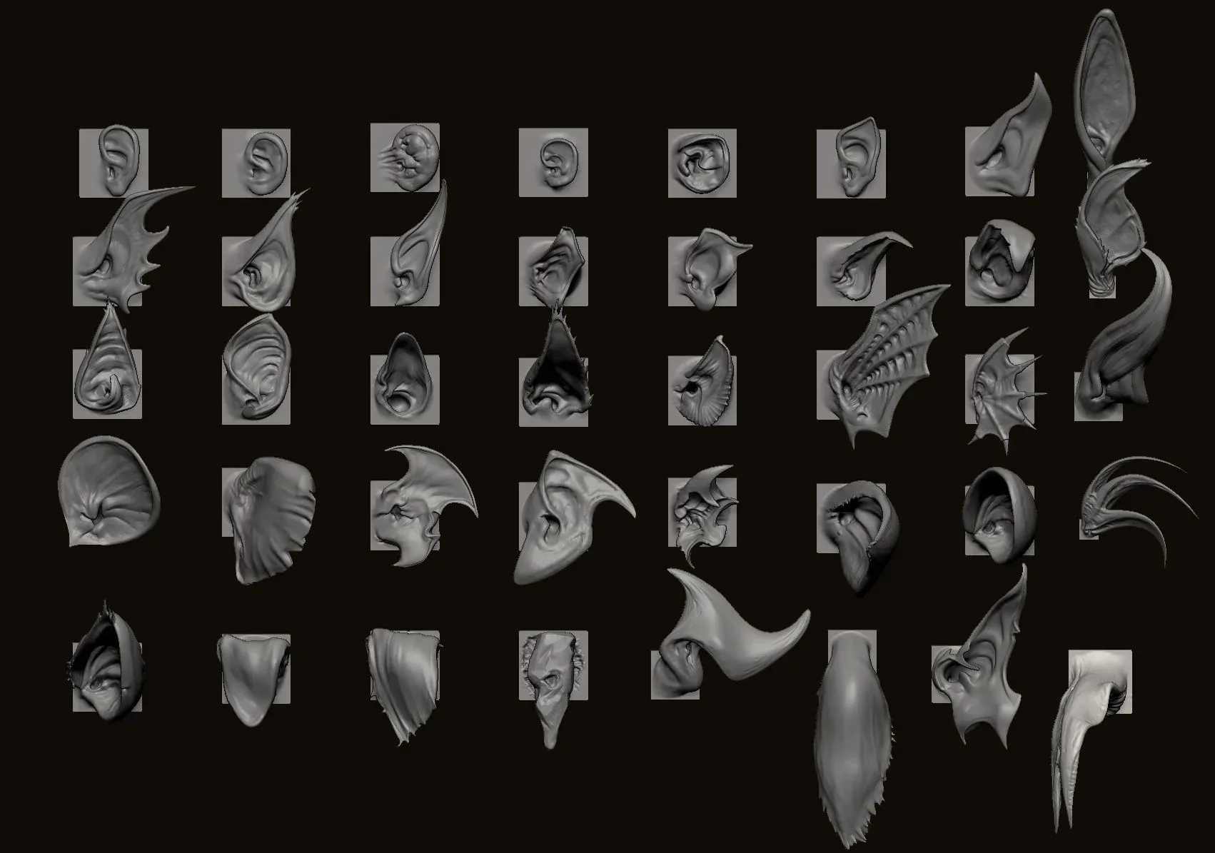 EARS - 40 ZBrush VDMs