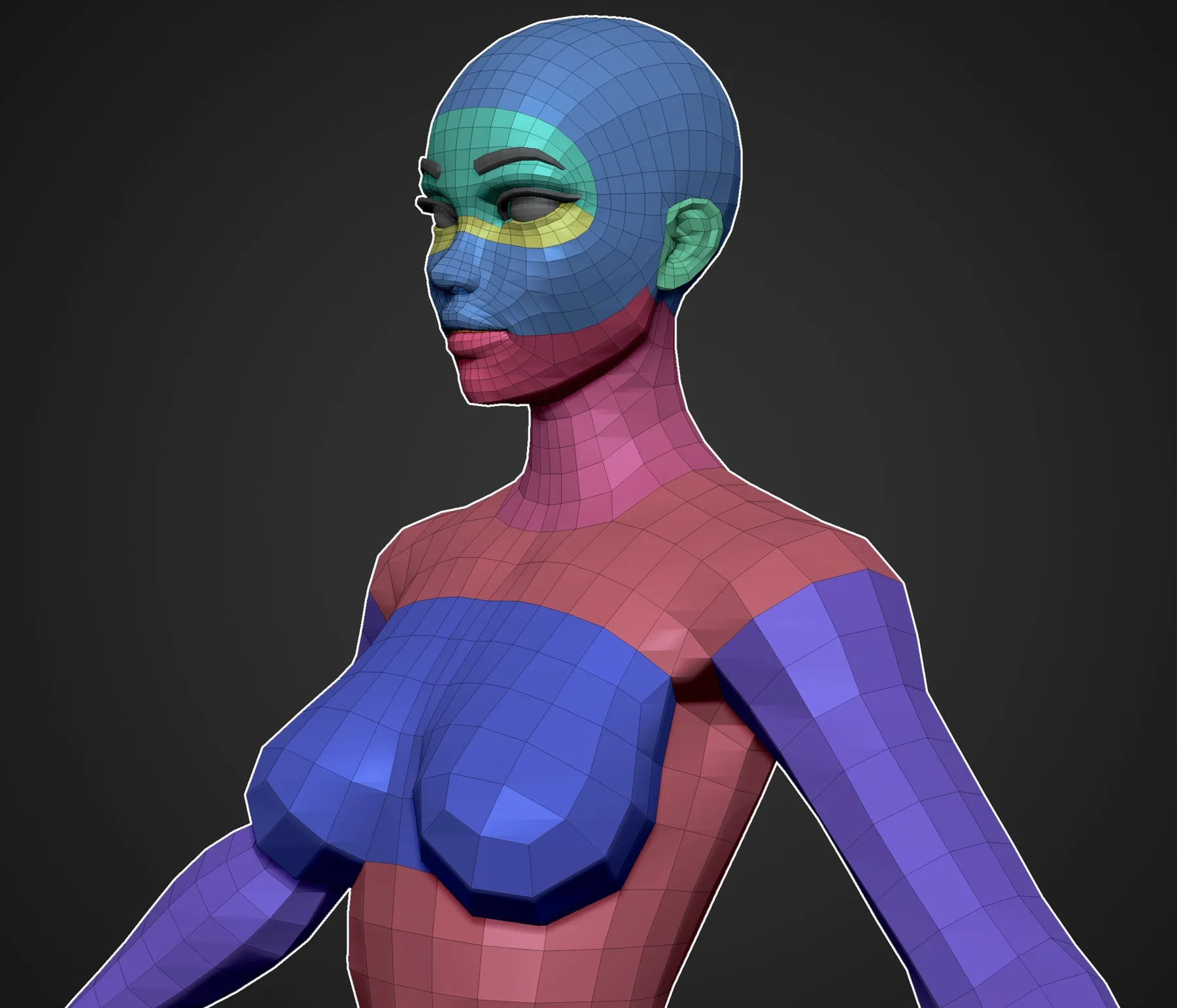 Stylized Female Base Mesh