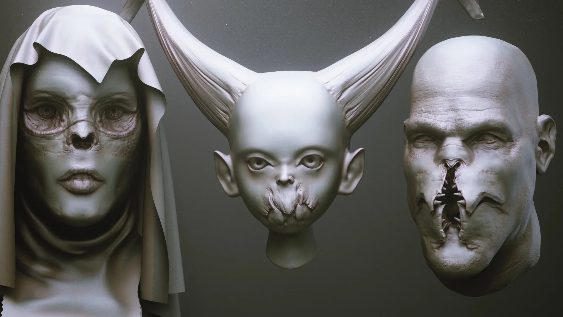 MOUTHS - 40 ZBrush VDMs + 5 bonus variations