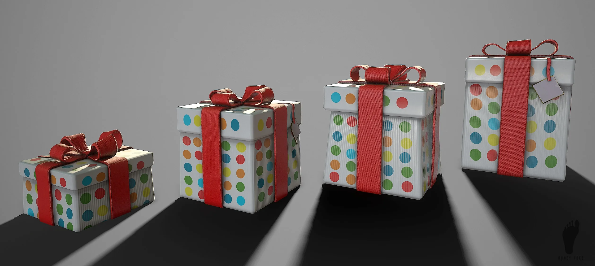 3D Birthday Gifts - Game Ready