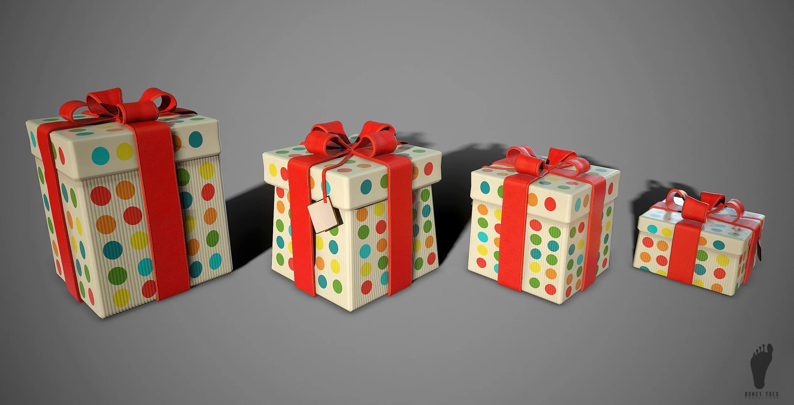 3D Birthday Gifts - Game Ready