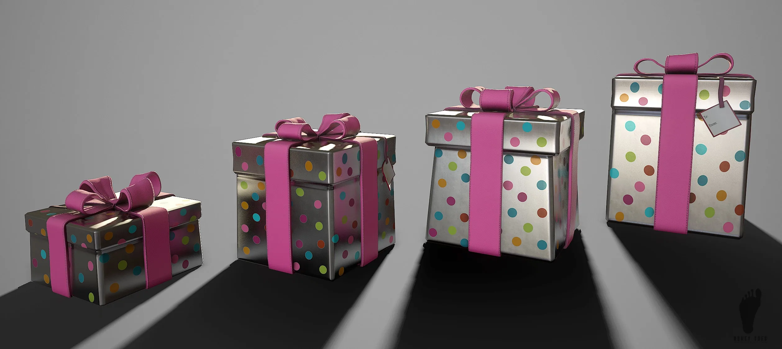 3D Birthday Gifts - Game Ready