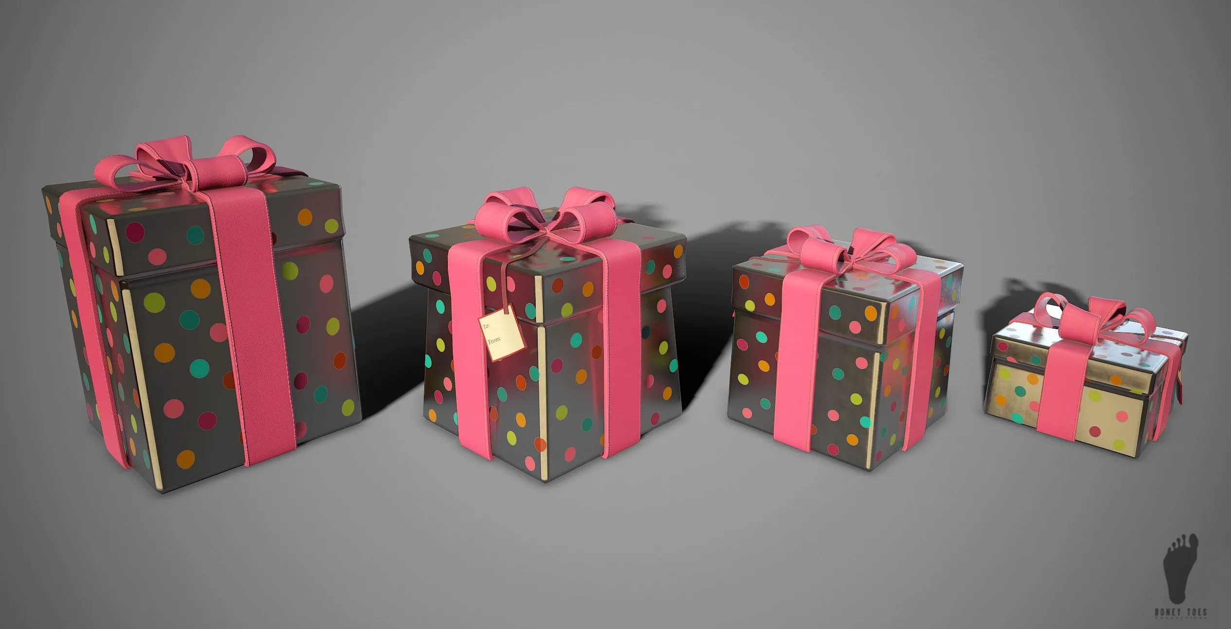 3D Birthday Gifts - Game Ready