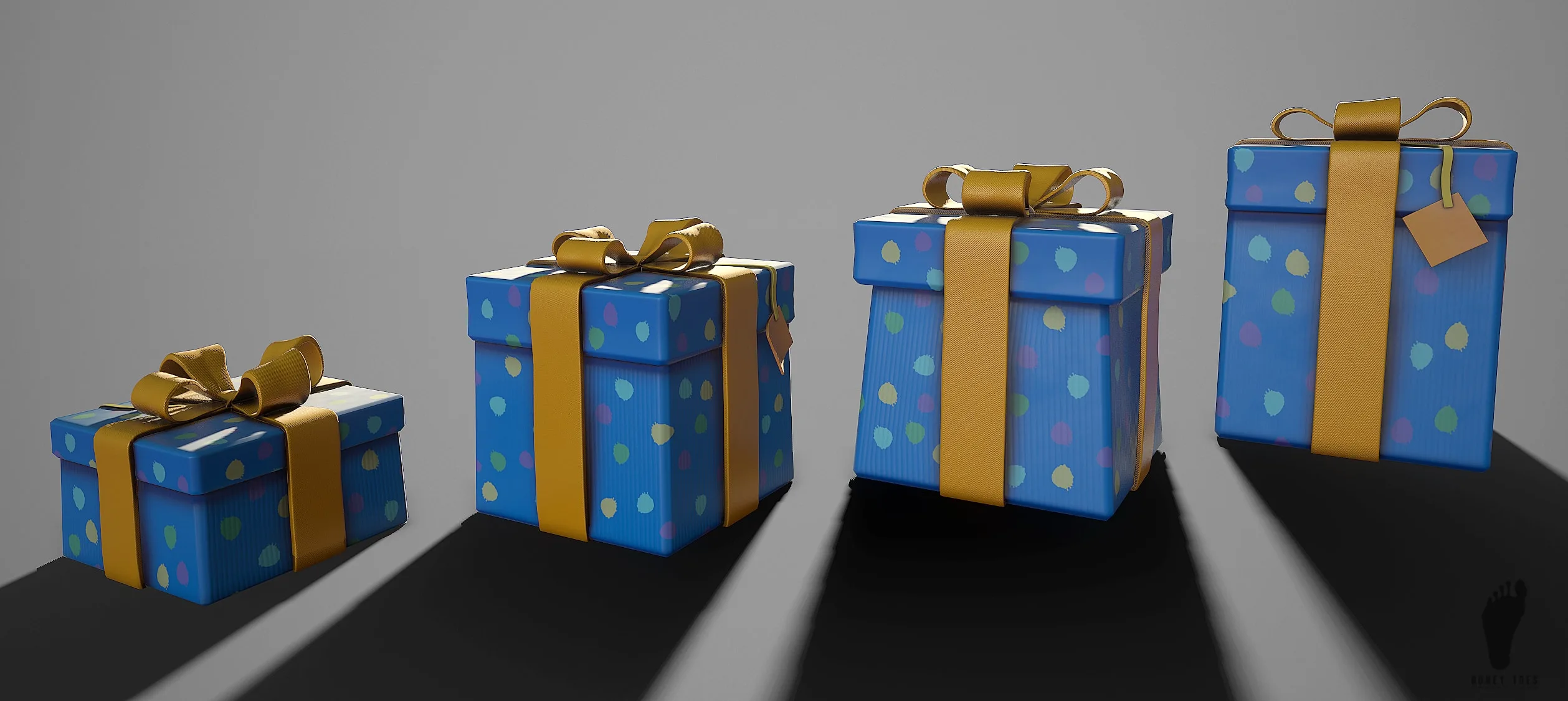 3D Birthday Gifts - Game Ready