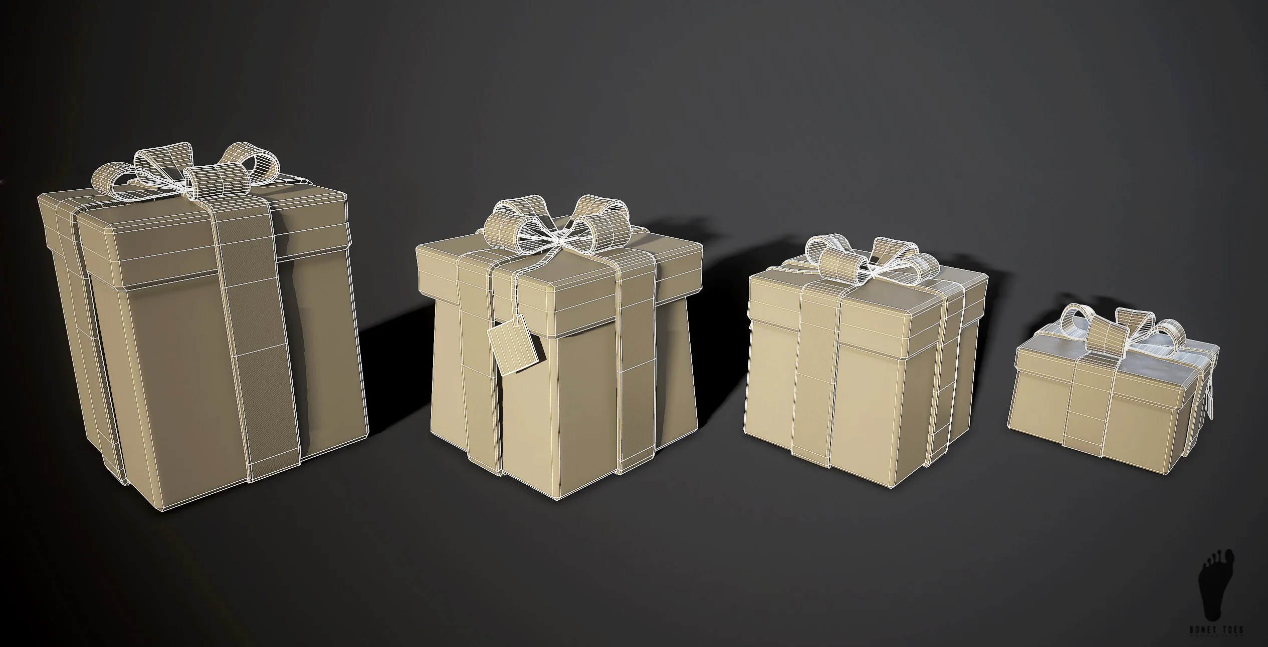 3D Birthday Gifts - Game Ready