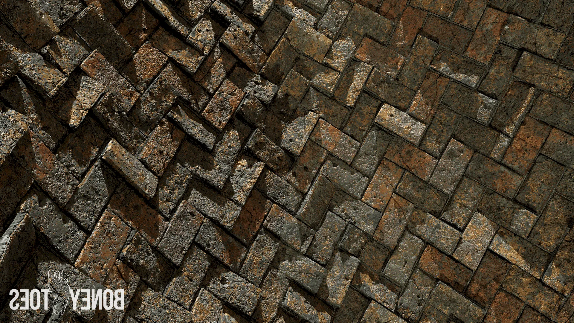 Herringbone Bricks Pattern Game Textures