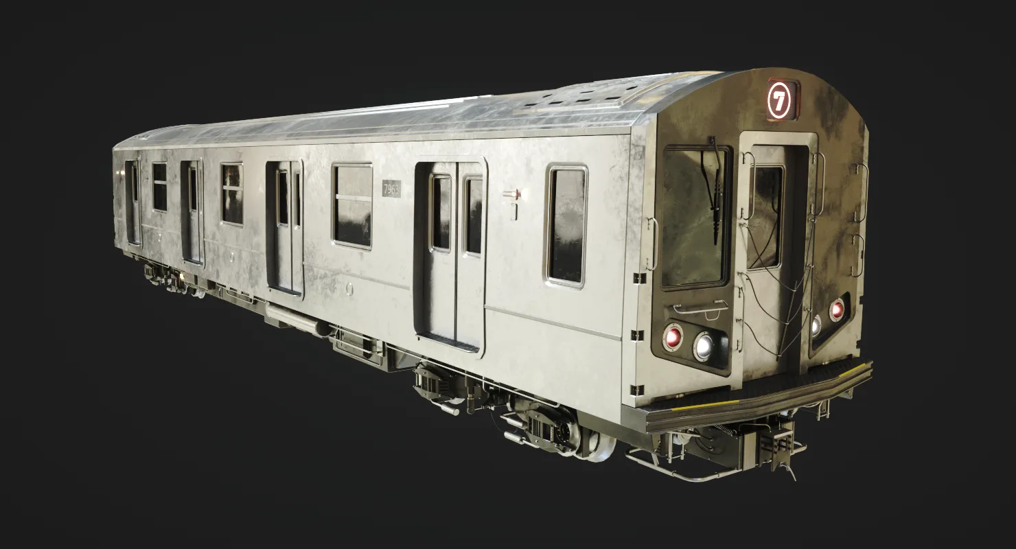 Subway Train 3D Model