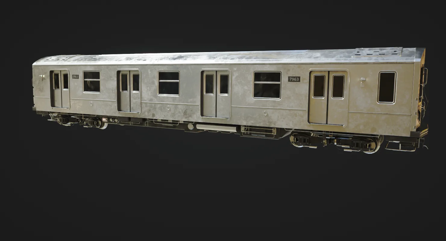 Subway Train 3D Model