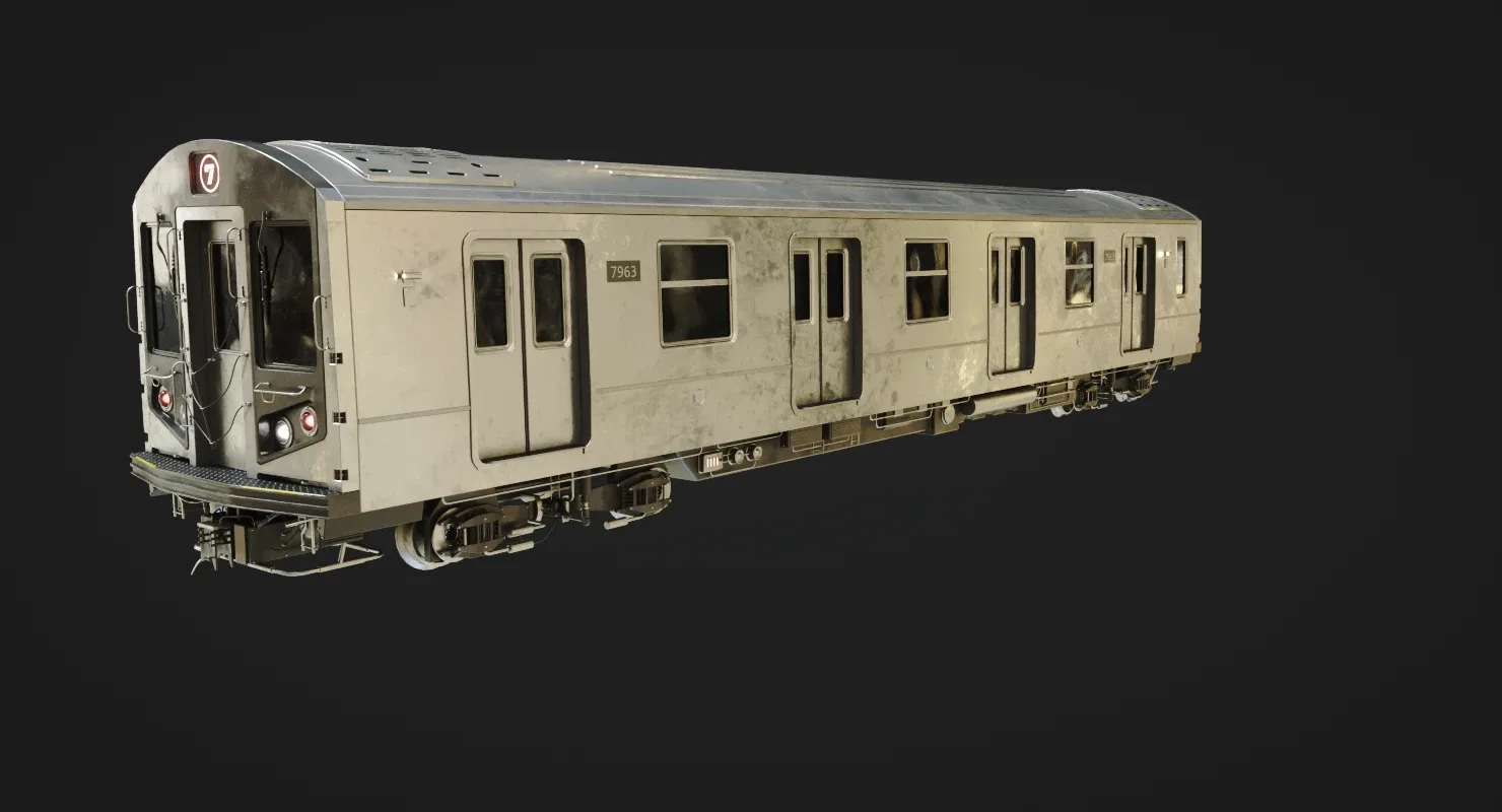 Subway Train 3D Model