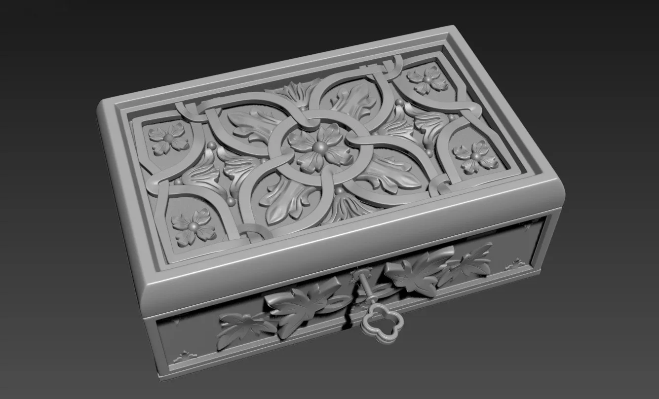 3D Jewelry Box - High Poly