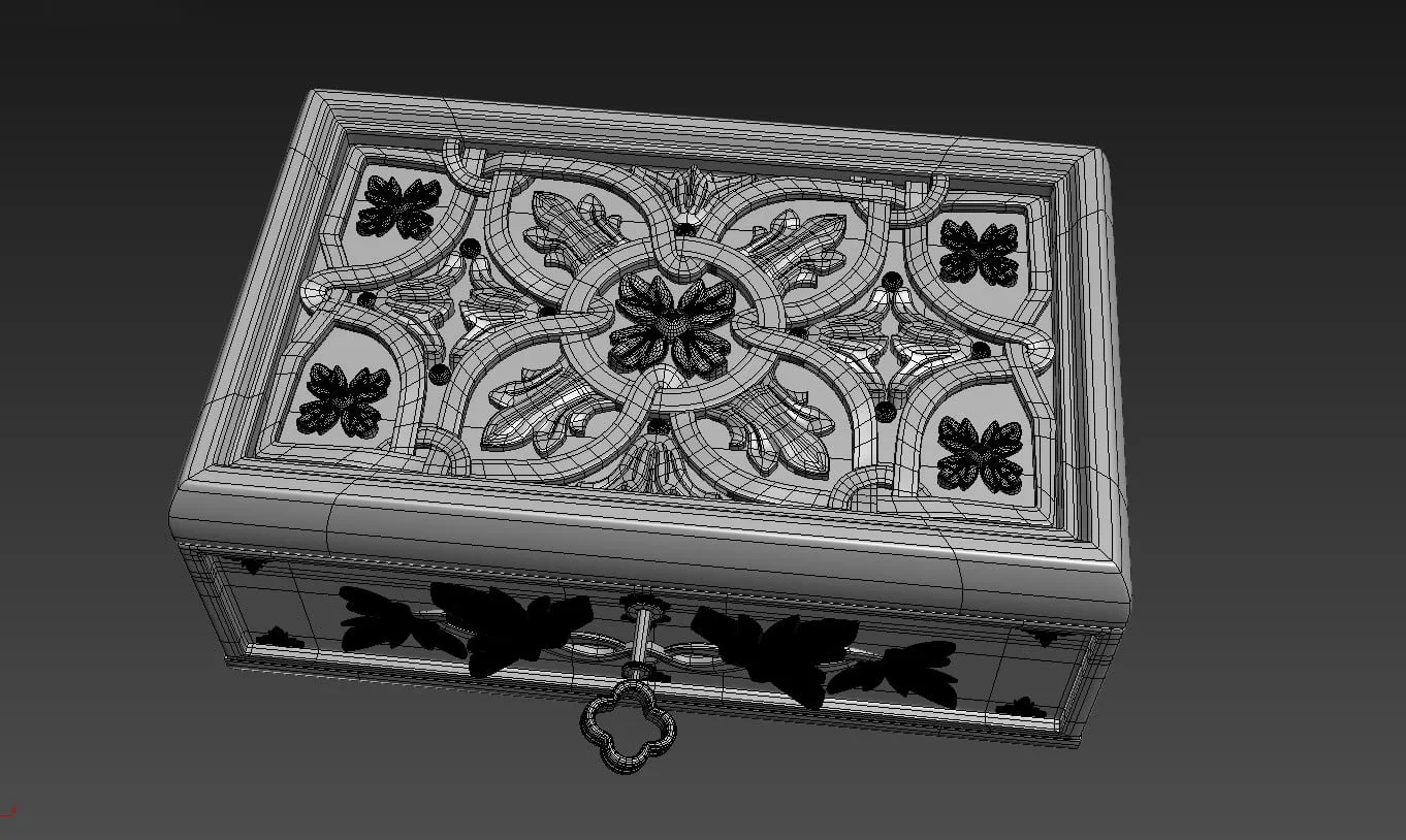 3D Jewelry Box - High Poly