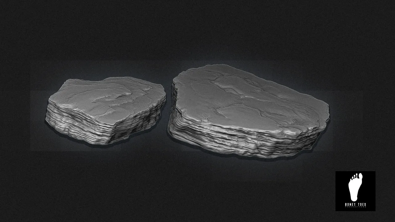 3D Rock Plates - High Poly