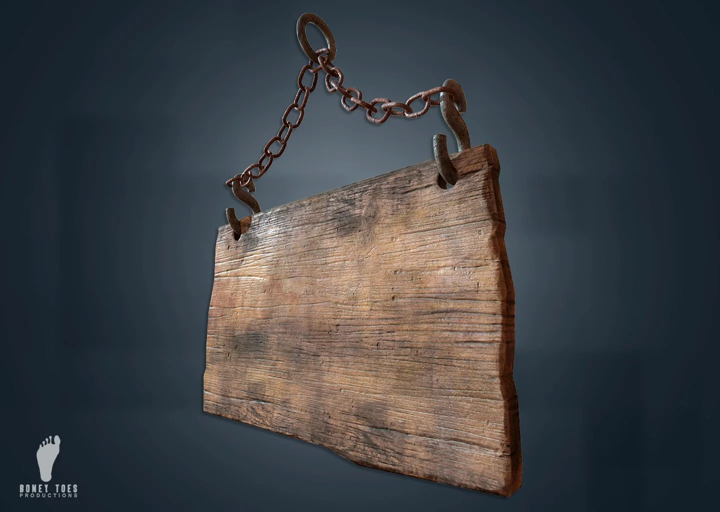 3D Hanging Wooden Signs - Game - FlippedNormals