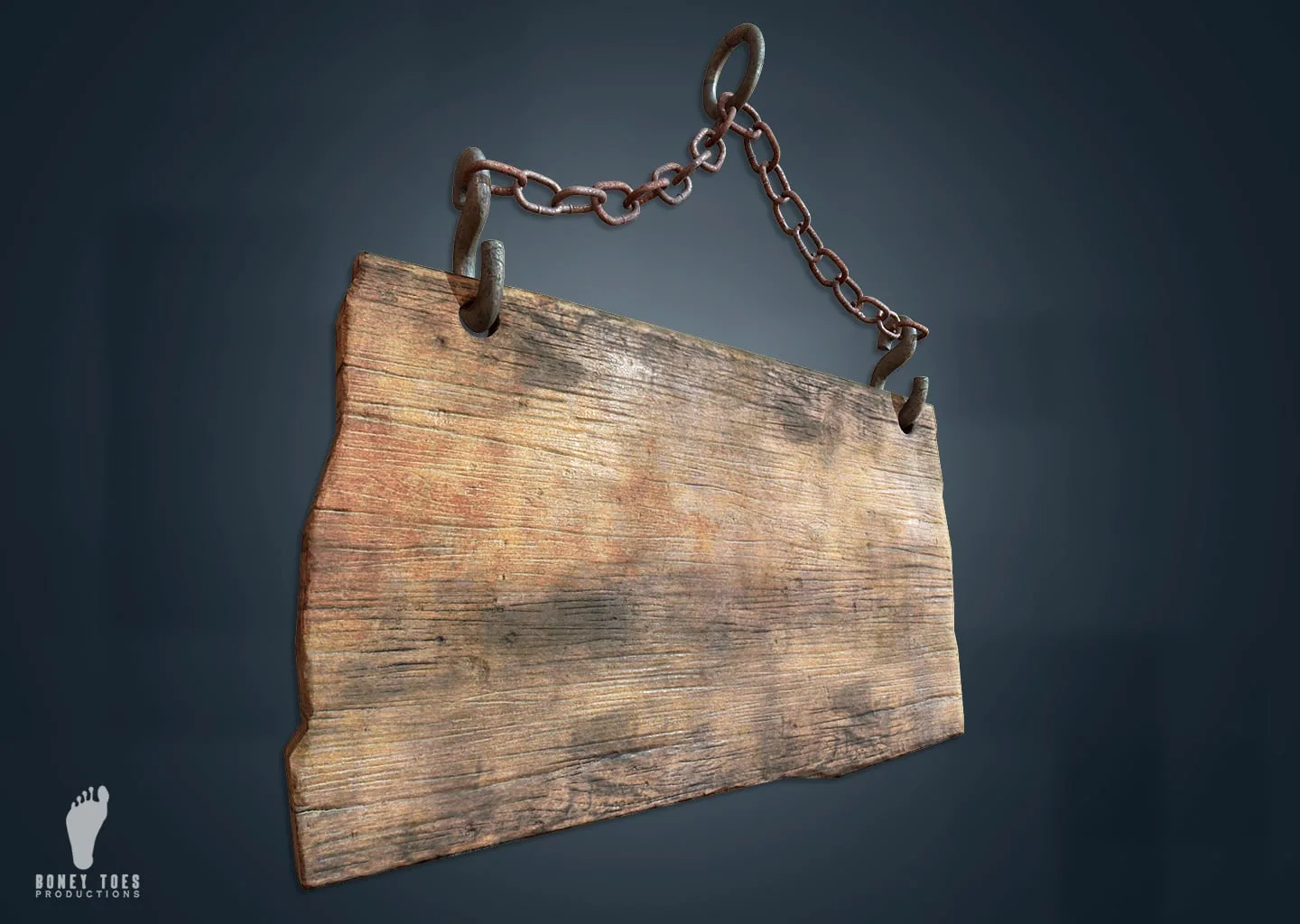 3D Hanging Wooden Signs - Game - FlippedNormals