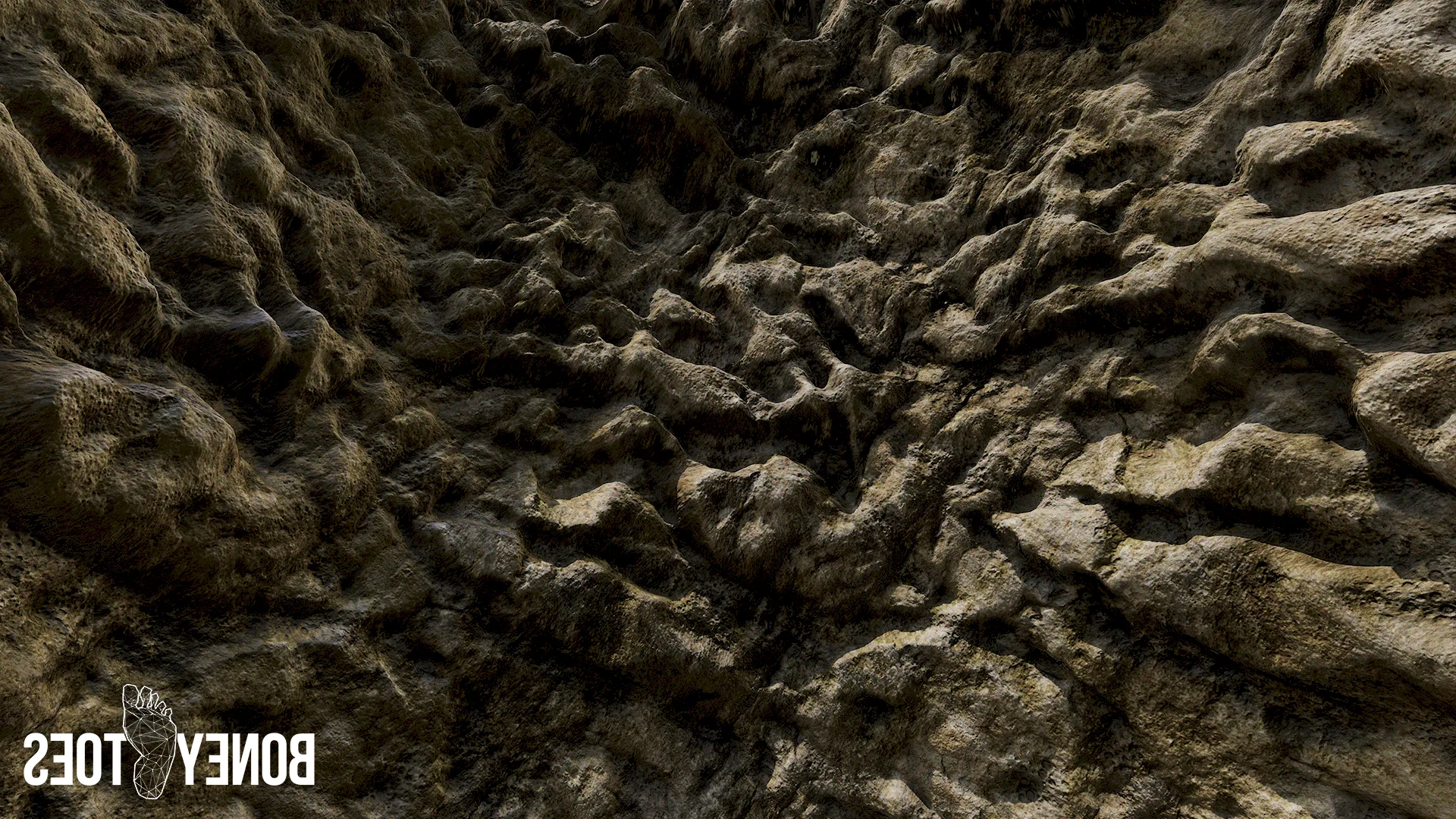 Perforated Rock Surface Game Textures