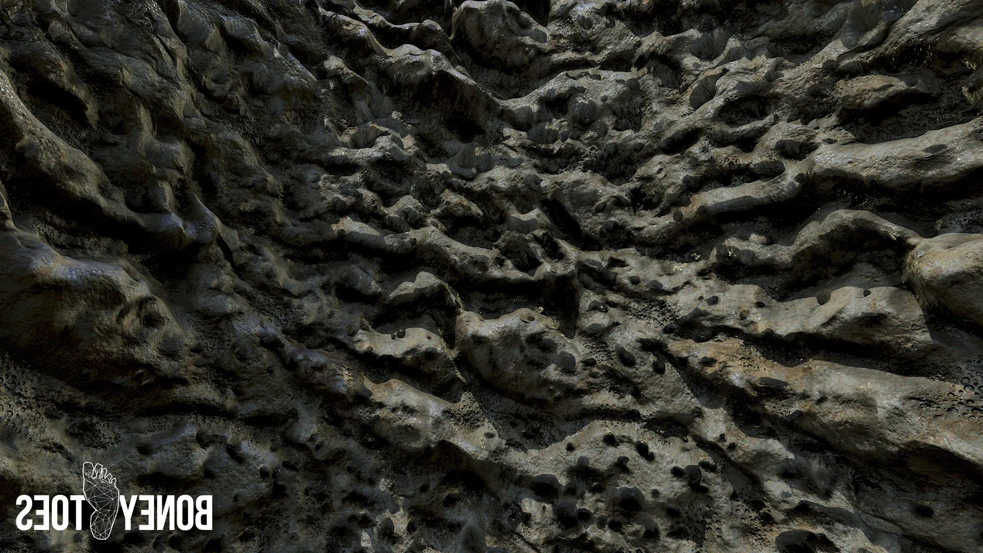 Perforated Rock Surface Game Textures