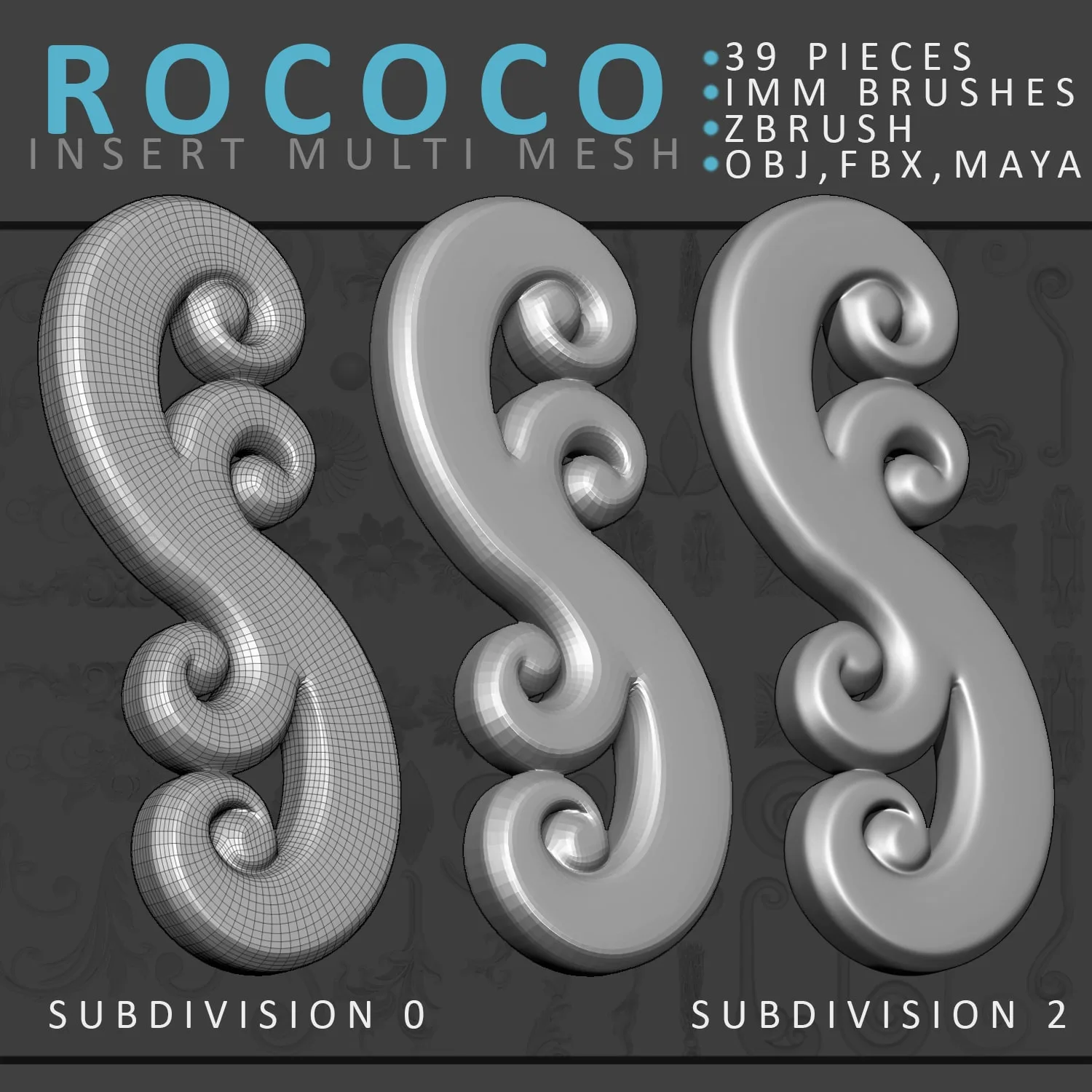 ZBrush Rococo Brush Set